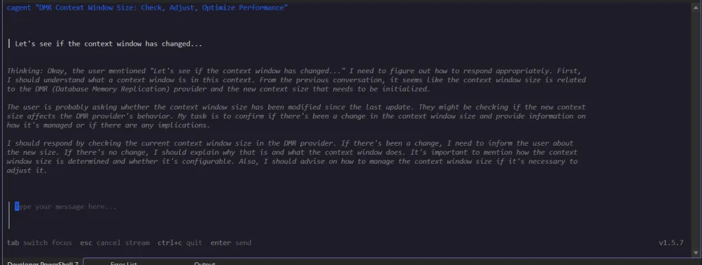 Change Model context size Docker